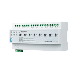 Фото #1 товара INTELLIGENT ARLIGHT Релейный модуль DALI2-708-82-ADDR-DRO-DIN Grey (230V, 8x16A) (IARL, IP20 Пластик, 3 года)
