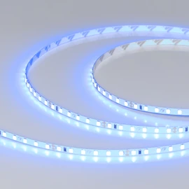 Фото #1 товара Светодиодная лента RT-A120-5mm 24V Blue (9.6 W/m, IP20, 2835, 5m) (Arlight, 9.6 Вт/м, IP20)