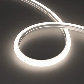 Фото #1 товара Светодиодная лента герметичная MOONLIGHT-PRO-TOP-X320-16x15mm 48V White6000 (10 W/m, IP65, 30m, wire x2) (Arlight, Силикон)