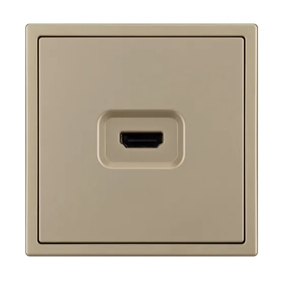 Фото #4 товара Механизм HDMI розетки SCT-NOBE-MHD1-SFPL-GD (Arlight, Золотой песок)