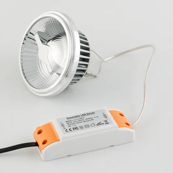 Фото #2 товара Лампа AR111-FORT-G53-15W-DIM Warm3000 (Reflector, 24 deg, драйвер 350mA) (Arlight, Металл)