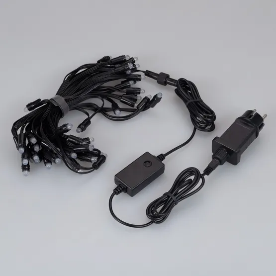 Фото #3 товара Светодиодная гирлянда Нить Смарт ARD-MOOD-CLASSIC-10000-BLACK-48LED RGBY-SPI (230V, 8W, Tuya Wi-Fi) (Ardecoled, IP65)