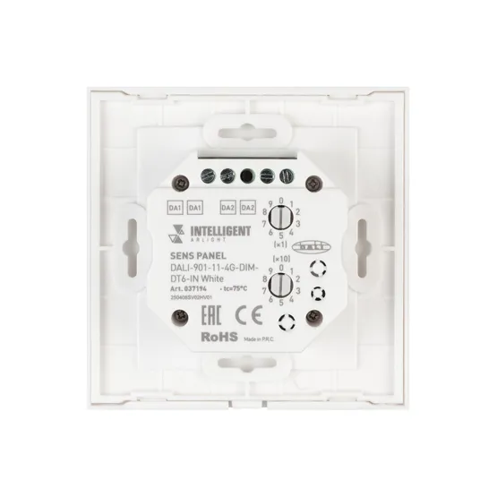 Фото #3 товара INTELLIGENT ARLIGHT Сенсорная панель DALI-901-11-4G-DIM-DT6-IN White (BUS) (IARL, IP20 Пластик, 3 года)