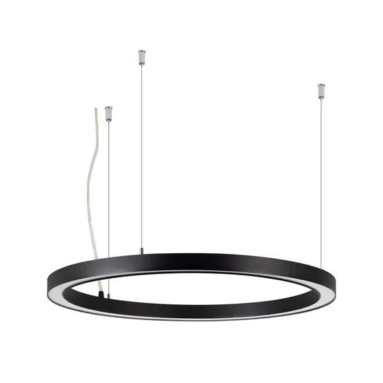 Фото товара Светильник SP-CIRCLE-HANG-O3535-D600-35W Warm3000 (RAL9005, 120 deg, 230V) IP40 LED (Arlight, Алюминий)