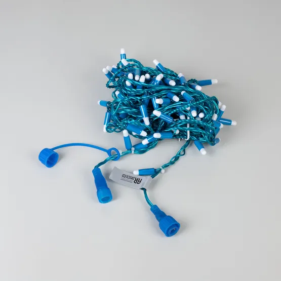 Фото #2 товара Светодиодная гирлянда ARD-STRING-CLASSIC-10000-BLUE-100LED-MILK-FLASH Blue (230V, 7W) (Ardecoled, IP65)