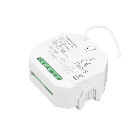 Фото товара INTELLIGENT ARLIGHT Релейный модуль SMART-701-72-WTI-WTO-PS-IN  (230V, 1x15A, 2.4G) (IARL, IP20 Пластик, 5 лет)