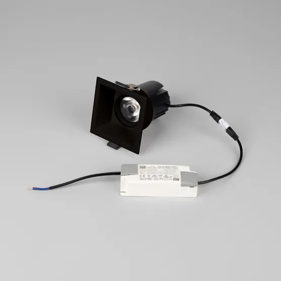 Фото #3 товара Светильник MS-FLOW-BUILT-S85x85-12W Warm3000 (BK, 15 deg, 230V) (Arlight, IP20 Металл, 5 лет)