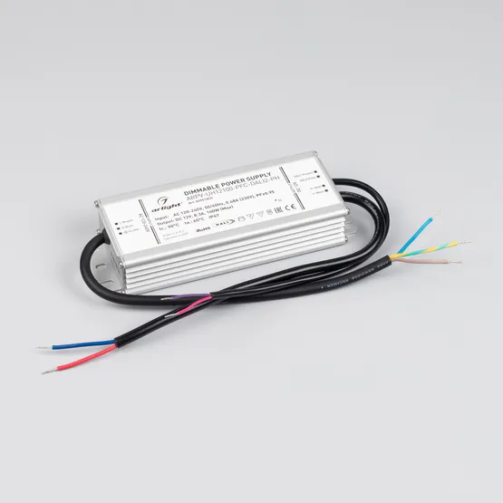 Фото #2 товара Блок питания ARPV-UH12100-PFC-DALI2-PH (12V, 8.3A, 100W) (Arlight, IP67 Металл, 7 лет)