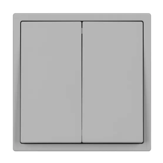 Фото #3 товара Механизм звонкового выключателя двухклавишный SWT-NOBE-MKR2-SFPL-IS (230V, 10A) (Arlight, Никель)