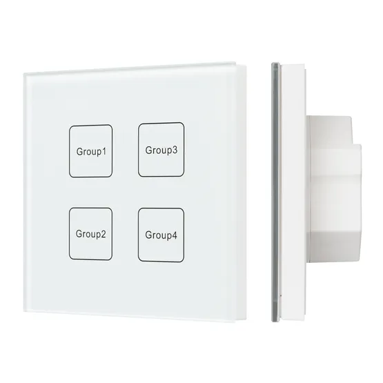 Фото #1 товара INTELLIGENT ARLIGHT Сенсорная панель DALI-901-11-4G-DIM-DT6-IN White (BUS) (IARL, IP20 Пластик, 3 года)