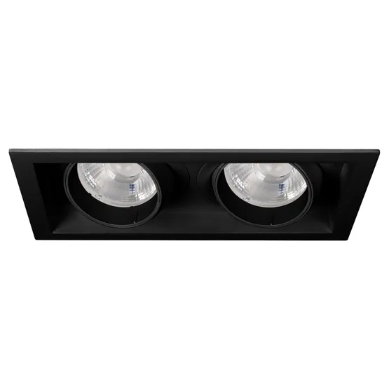 Фото #1 товара Светильник MS-VORTEX-BUILT-S250x140-2x30W Warm3000 (BK-BK, 30 deg, 230V) (Arlight, IP20 Металл, 5 лет)