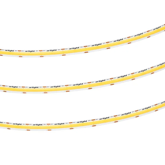 Фото #2 товара Светодиодная лента COB-X576-10mm 24V Warm2400 (15 W/m, IP20, 5m) (Arlight, высок.эфф.150 лм/Вт)