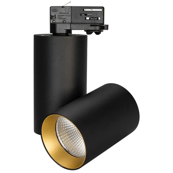 Фото #1 товара Светильник SP-POLO-TRACK-TURN-R85-15W Warm3000 (BK-GD, 40 deg) (Arlight, IP20 Металл, 3 года)