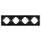 Минифото #2 товара Рамка пластиковая FRM-TENDO-PL-4-BK (Arlight, -)